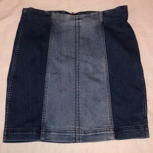 Free People Jean Skirt